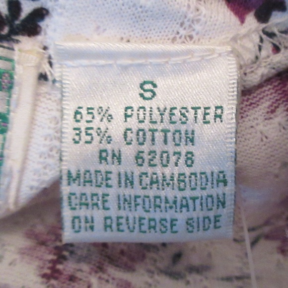 Womens Emerald Isle Short Sleeve Top Sz Small New - Picture 3 of 6